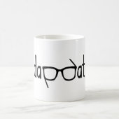 DapDat_Logo_Glasses コーヒーマグカップ (中央)