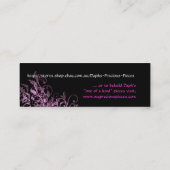 Daphの大切な部分のラベルカスタムのデザイン スキニー名刺 (裏面)