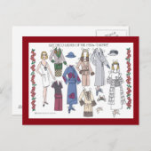 Daphneの20年代のアールデコの女性 ポストカード (正面/裏面)