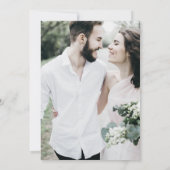 DAPHNEエレガント金ゴールドホワクラシックイトフォト結婚ズ 招待状 (裏面)