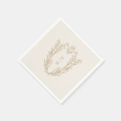 DAPHNEクエレガントリームクラシック金ゴールドフォーマル結婚ズ スタンダードカクテルナプキン (角)