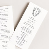 DAPHNEグリーンリー白黒クレストモノグラム結婚ズ プログラム