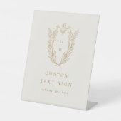 DAPHNEミニマリストクリーム金ゴールドフォーマルカスタムウェディング 台座サイン (正面)