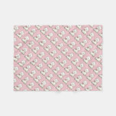 Daphne -色をカスタマイズ! フリースブランケット (正面(横))