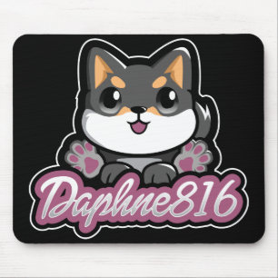 Daphne 816のマウスパッド-黒 マウスパッド
