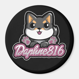 Daphne 816の磁石-黒 マグネット