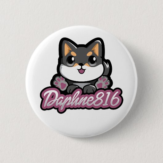 Daphne 816ボタン 缶バッジ (正面)