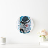 dapper氏 ラウンド壁時計 (ホーム)