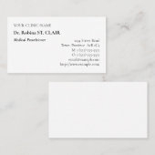 Dapper、ヘルスケア・スペシャリスト・ビジネス・カード 名刺 (正面/裏面)