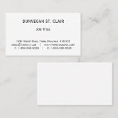 Dapper、ベーシック、およびビ企業のジネスカード 名刺 (正面/裏面)