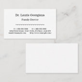 Dapper、保守的な名刺 名刺 (正面/裏面)