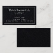 Dapper、保守的な名刺 名刺 (正面/裏面)