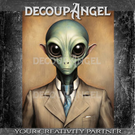 Dapper Alien Decoupage 薄葉紙