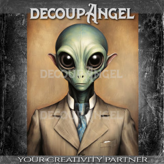 Dapper Alien Decoupage 薄葉紙