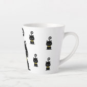 Dapper Black Cat Mug, Kitty with Bow Tie カフェラテマグ (右)