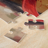 Dapper Boston Terrier Dog Christmas Gift ジグソーパズル (側面)