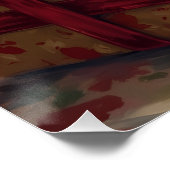 Dapper Boston Terrier Dog Christmas Gift ポスター (コーナー)