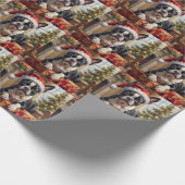 Dapper Boston Terrier Dog Christmas Gift ラッピングペーパー (角)