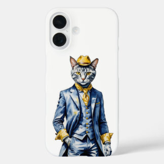 Dapper Cat iPhone 16ケース – 保スタイリッシュ護