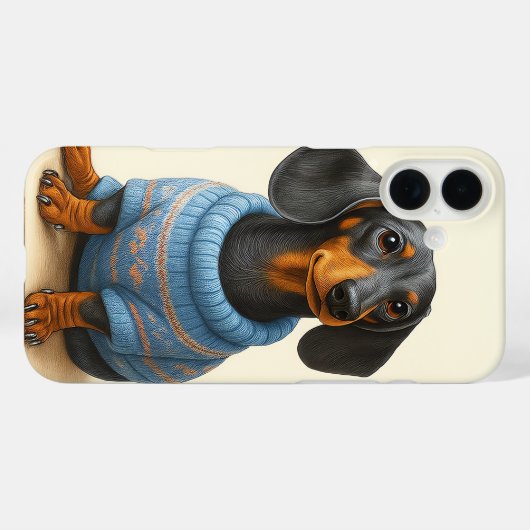 Dapper Dachshund  Case-Mate iPhoneケース (裏面 (横))