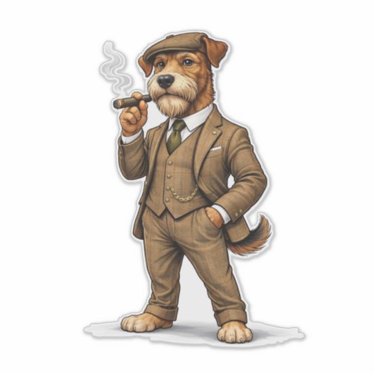 Dapper Gentleman Dog シール (正面)
