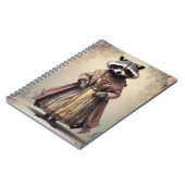 "Dapper Little Raccoon" Vintage Spiral Notebook ノートブック (左側)
