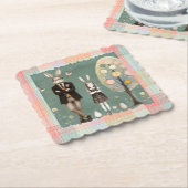 Dapper Rabbit Coasters ペーパーコースター (アングル)