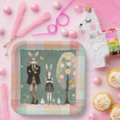 Dapper Rabbit Paper Plates ペーパープレート (パーティー)