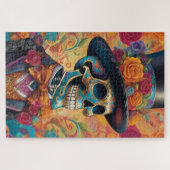 Dapper Skeleton Elegance：死の日 ジグソーパズル (横)