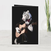 Dapper Tiger – Sophisticated Greeting Card カード (裏面)