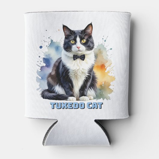 Dapper Tuxedo Cat 缶クーラー (正面)