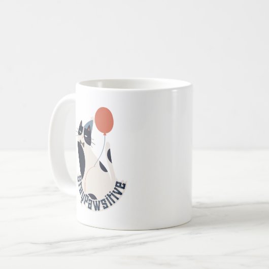 Dapper Tuxedo Cat Celebration Coffee & Tea Mug コーヒーマグカップ (正面左)