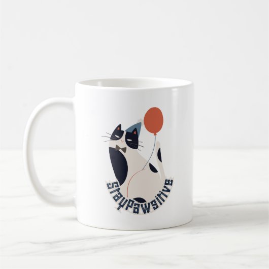 Dapper Tuxedo Cat Celebration Coffee & Tea Mug コーヒーマグカップ (左)