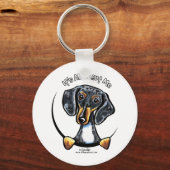 Dapple Dachshandは私のすべてについて キーホルダー (正面)