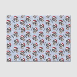 Dapple Dachshandクリスマス名前をカスタムするかわいい犬 薄葉紙