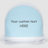 DAPPLE DACHSHUND SNOW GLOBE (裏面)