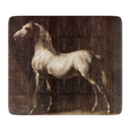 Dapple Gray Horse (by Theodore Gelicault) カッティングボード