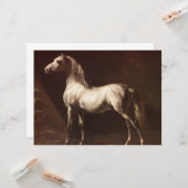 Dapple Gray Horse (by Theodore Gelicault) カード (正面/裏面インサイチュ)
