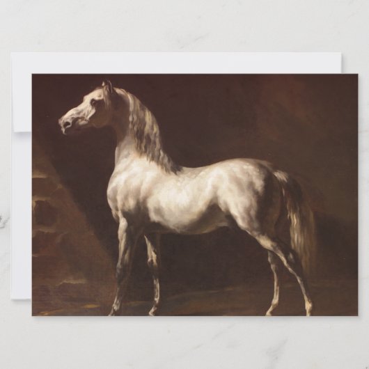 Dapple Gray Horse (by Theodore Gelicault) カード (正面)