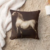 Dapple Gray Horse (by Theodore Gelicault) クッション (ブランケット)