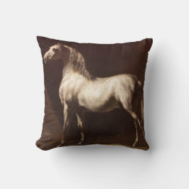 Dapple Gray Horse (by Theodore Gelicault) クッション