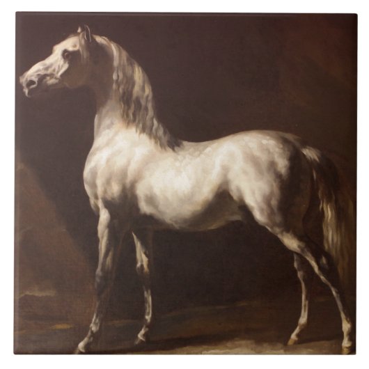 Dapple Gray Horse (by Theodore Gelicault) タイル (正面)