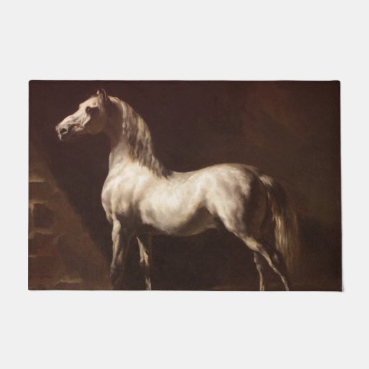 Dapple Gray Horse (by Theodore Gelicault) ドアマット (正面)
