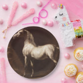 Dapple Gray Horse (by Theodore Gelicault) ペーパープレート (パーティー)