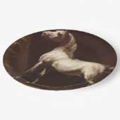 Dapple Gray Horse (by Theodore Gelicault) ペーパープレート (アングル)
