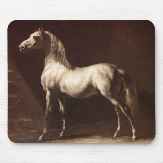 Dapple Gray Horse (by Theodore Gelicault) マウスパッド (正面)