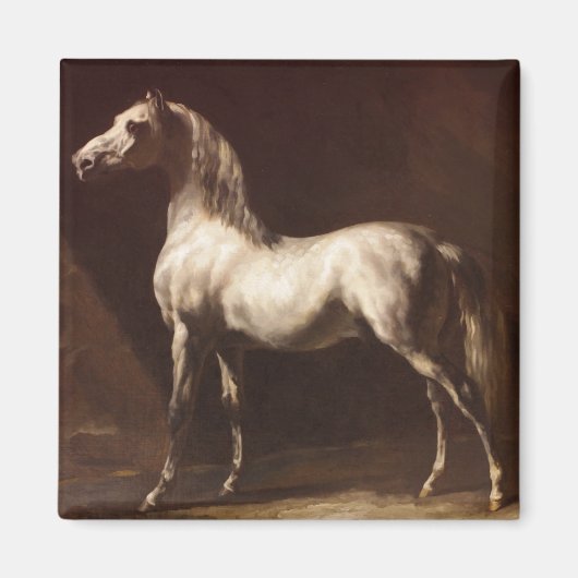 Dapple Gray Horse (by Theodore Gelicault) マグネット (正面)