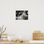 Dapple Grey Andalucian Stallion Headshot ポスター (キッチン)