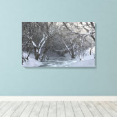 Dapplewood (冬) キャンバスプリント (インサイチュ (ウッドフロア))