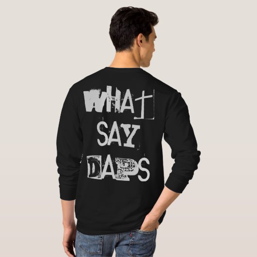 「Daps Says; What say Daps」 DNF Tシャツ (裏面フル)